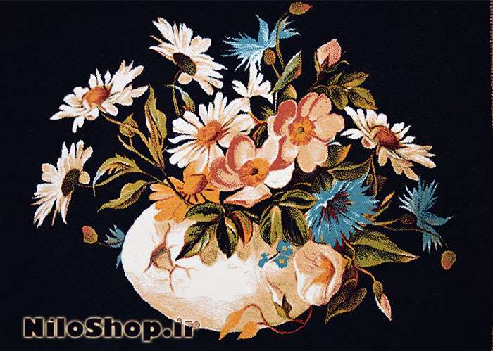  فروش اینترنتی تابلو فرش ماشینی گل و گلدان، بسیار زیبا، قیمت مناسب، جهت هدیه و کادویی و دکوراسیون منزل 
