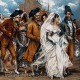 کد862- تابلو فرش فرانسوی- عروسی در ونیز