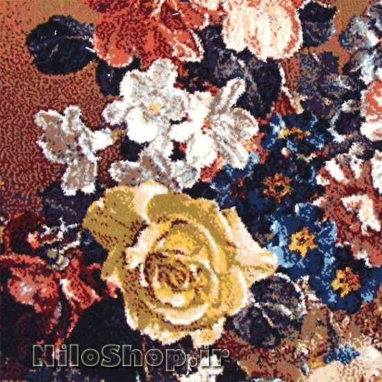 کد 906 - تابلو فرش گل و گلدان- گل و گلدان 