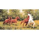 کد3101 تابلو فرش حیوانات- اسب های وحشی