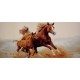 کد3114 تابلو فرش ماشینی حیوانات- اسب و کره اسب