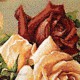کد3923 تابلو فرش گل و گلدان - گل های رز