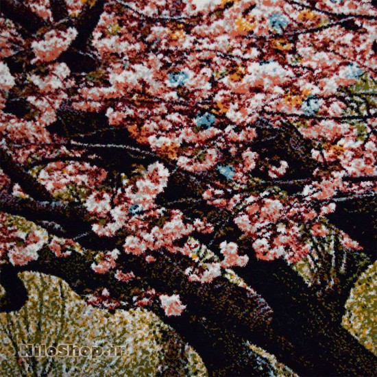 کد3368 تابلو فرش ماشینی طبیعت و منظره- شکوفه های گیلاس