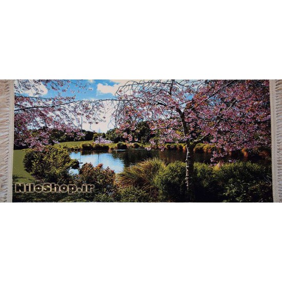 کد4216 تابلو فرش طبیعت و منظره - شکوفه های گیلاس