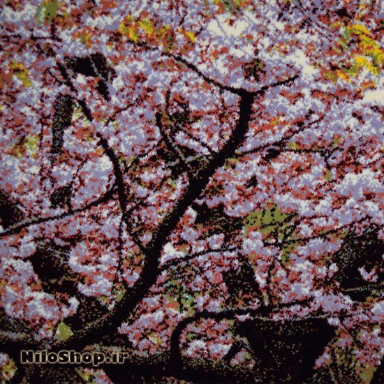 کد4220 تابلو فرش طبیعت - شکوفه های گیلاس