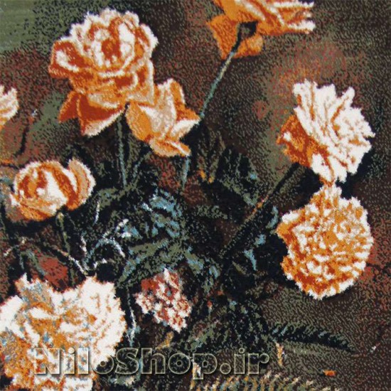 کد366 - تابلو فرش طبیعت - گلدان و ویلون