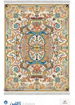 فرش و فرشینه نیلوشاپ فرش ماشینی 1200 شانه طرح خشت تابلو (کپی) فرش ۱۲۰۰ شانه