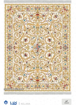 فرش و فرشینه نیلوشاپ فرش ماشینی 1200 شانه طرح کلارا فرش ۱۲۰۰ شانه