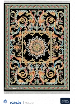 فرش و فرشینه نیلوشاپ فرش ماشینی 1200 شانه طرح ملودی فرش ۱۲۰۰ شانه