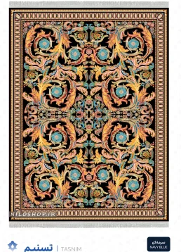 فرش و فرشینه نیلوشاپ فرش ماشینی 1200 شانه طرح تسنیم فرش ۱۲۰۰ شانه