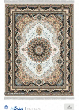 فرش و فرشینه نیلوشاپ فرش ماشینی 1200 شانه | طرح مهرگان فرش ۱۲۰۰ شانه